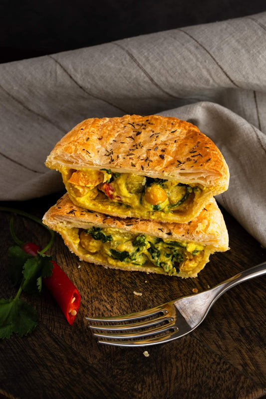 Gluten-Free Vegan Thai Karma Korma with Turmeric Pie