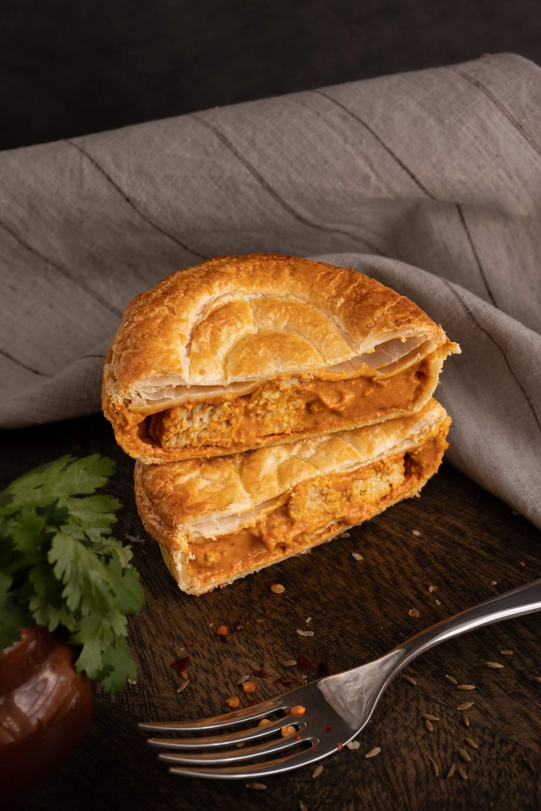 Vegetarian ‘Quorn’ Butter Chicken-Less Pie